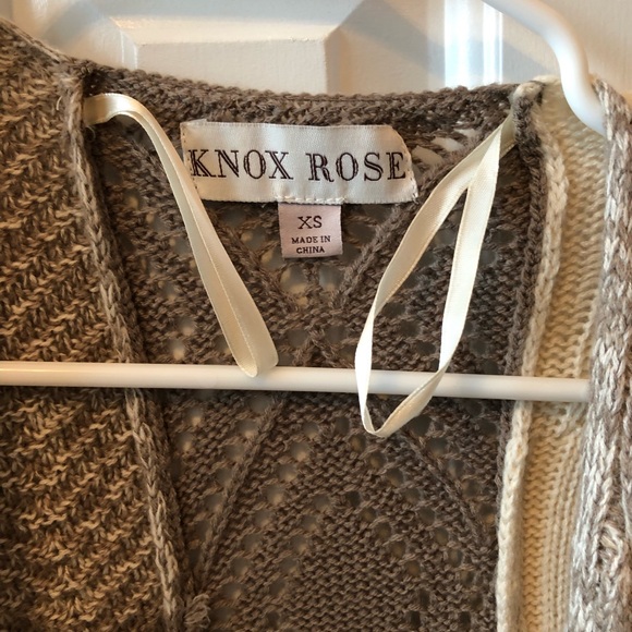 Cardigan/Poncho - Beige. Super cute!! - Picture 2 of 3